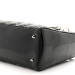 Patent Cannage Medium Lady Dior Black