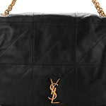 Lambskin Matelasse Monogram Large Jamie 4.3 Black