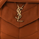 Canvas Quilted Small Loulou Puffer Monogram Chain Satchel Hot Rust