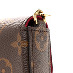 Monogram Pochette Felicie Chain Wallet Fuchsia