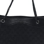Monogram Braided Tote Black