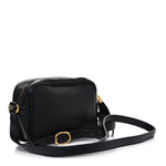 Pebbled Calfskin Small Soho Disco Bag Black