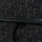 Canvas Diorissimo Buckle Messenger Black