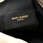 Lambskin Matelasse Monogram Medium Jamie 4.3 Pochon Crema Soft
