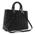 Lambskin Cannage Large Lady Dior Black