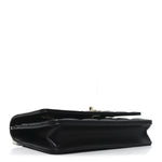 Lambskin Quilted Crystal Handle Wallet On Chain WOC Black
