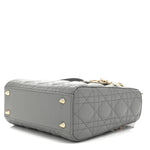 Lambskin Cannage Small My ABCDior Lady Dior Grey