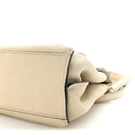 Cellarius Calfskin Small Bamboo Daily Top Handle Bag Mystic White