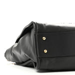 Calfskin Small Deauville Tote Black
