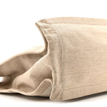 Linen Calfskin Rive Gauche Tote Optic White