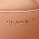 Metallic Caviar Quilted Small Chanel 25 Handbag Copper