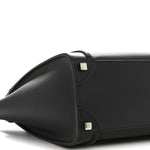 Drummed Calfskin Micro Luggage Black