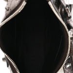 Metallic Agneau Arena Le Cagole Shoulder Bag XS Dark Bronze