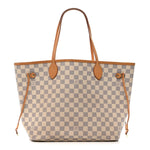 Damier Azur Neo Neverfull MM Rose Ballerine