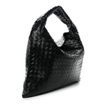 Calfskin Intrecciato Large Hop Black