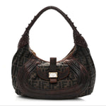 Zucca Nappa Nuvolata Vitello Tortuga Medium Spy Hobo Tobacco Moro