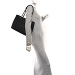 Caviar Quilted Grand Shopping Tote GST Black