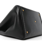 Soft Grainy Calfskin Alltime Medium Handbag Black