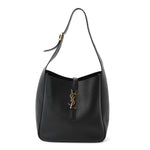 Smooth Calfskin Small Le 5 A 7 Soft Hobo Black