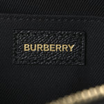 Giant Check Calfskin Small Camera Bag Black
