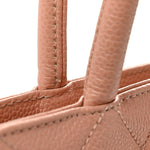 Caviar Quilted Medallion Tote Light Pink