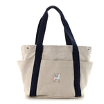 H Canvas Cabriole Nappy Bag Gris Perle