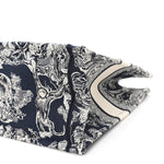 Canvas Embroidered Medium Dioriviera Toile De Jouy Reverse Book Tote Blue