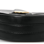 Calfskin D Fence Saddle Bag Black