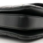 Lambskin Quilted Mini Trendy CC Dual Handle Flap Bag Black