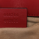 Calfskin Matelasse Mini GG Marmont Shoulder Bag Hibiscus Red