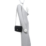 Lambskin Quilted Small My Precious Flap Black