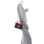 Supple Grained Calfskin Teen Nino Light Burgundy