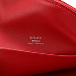Tadelakt Chevre Tutti Frutti Pomme Purse Wristlet Rouge Vif