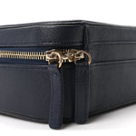 Caviar Quilted Medium CC Filigree Vanity Case Navy