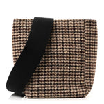Tweed Small Sangle Bucket Bag Beige