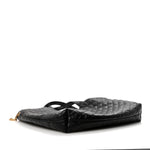 Lambskin Quilted Maxi Icare Shopping Tote Black
