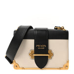 City Calf Saffiano Cahier Bag Talco Black