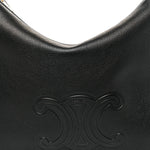 Supple Calfskin Cuir Triomphe Medium Heloise Shoulder Bag Black