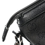 Nylon Monogram Medium GG Charm Dome Satchel Black