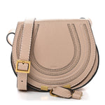 Grained Calfskin Small Marcie Saddle Bag Blossom Pink