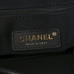 Suede Calfskin Shiny Lambskin Quilted Small Coco Base Shopping Bag Beige Black