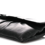 Lambskin Vertical Quilted Clutch Black