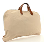 Natural Barenia Canvas Victoria Travel Briefcase Fauve
