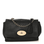 Small Classic Grain Calfskin Medium Lily Black