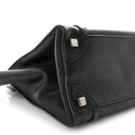 Drummed Calfskin Micro Luggage Black