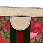 GG Supreme Monogram Flora Web Small Ophidia Chain Shoulder Bag White