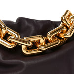 Calfskin The Pouch Chain Grape