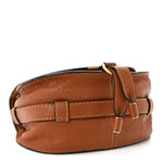Grained Calfskin Small Marcie Saddle Bag Tan
