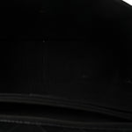 Grained Calfskin Quilted XXL Travel Flap Bag Black