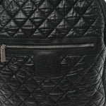 Nylon Quilted Coco Cocoon Backpack Black